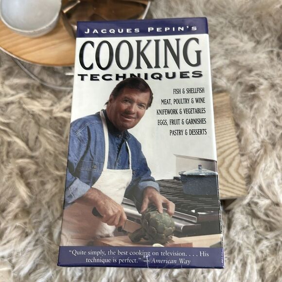Jacques Pepin’s Cooking Techniques 1995 5 VHS Instructional Videos Factory Seal - Picture 4 of 12